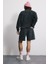 Eskitme Efektli Comfort Fit Şort 3