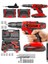 Tekno Trust Darbesiz Alman 58 V 10 Ah Cooper Darbeli Çift Metal Şanzuman Bakır Sargili Şarjlı Çift Akülü Vidala 1
