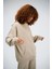 Kadın Timeless Oversize Vizon Hoodie Sweatshirt 3