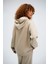 Kadın Timeless Oversize Vizon Hoodie Sweatshirt 4