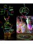 Parti Bilekliği Kolye Neon Işık Doğum Günü Partisi Cadılar Bayramı Halloween Düğün Floresan Sticks 3