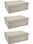 Tekno Trust Pembe Kahverengi Sosoft (3 Adet )Baza Altı Çok Amaçlı Kutu 50X40X19CM Kumaş 3 1