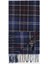 Unisex Tartan Yün Atkı (%100 Lambswool) NY11 Navy-Red 1