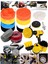 Tekno Trust 18 W PRO18PCS 115MM Pasta Cila Polisaj Süngeri,fırça Mikrofiberbez,pastacila Sünger Matkap Parlatma 1