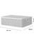 Tekno Trust Type 0 6'Lı Çekyat Baza Tipi Yastık Kıyafet Saklama Hurcu - Baza Altı Düzenleyici Hurç 50 X 30 X 22 3