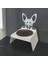 Sevimli Köpek Tasarımlı, Ergonomik Beyaz Kedi ve Köpek Mama ve Su Kabı Tekli Small Model – Paslanmaz Çelik, Dayanıklı Malzeme 1