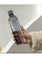 Tekno Trust 0,50 L Sağlıklı Cam Su Şişesi 500ML Motivasyonlu Sızdırmaz Matara Suluk Borosilikat Cam Beyaz Cam 3
