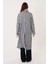 Pınkmark Kadın Siyah Beyaz Kareli Tesettür Kimono PMCK25426 3