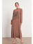 Taş Işleme Detaylı Abiye - Camel 1