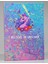 Çiçekli Unicorn Kalın Kapak Çizgili Defter 1