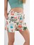Kadın Çok Renkli Beli Lastikli ve Bağlamalı Cepli Şort HZL24S-YY226 4