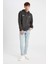 Boxy Fit Kapüşonlu Sırt Baskılı Sweatshirt C6147AX24AU 2