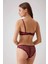 4740 Balenli Soft Push Up Sütyen Külot Takım Mürdüm 5