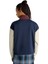 Colorblock Half Zıp Mock Kadın Mavi Sweatshirt 4