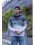 Luan Üç Iplik Pamuklu Parçalı Kapüşonlu Erkek Sweatshirt 2