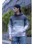 Luan Üç Iplik Pamuklu Parçalı Kapüşonlu Erkek Sweatshirt 3