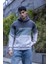 Luan Üç Iplik Pamuklu Parçalı Kapüşonlu Erkek Sweatshirt 4