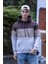 Luan Üç Iplik Pamuklu Parçalı Kapüşonlu Erkek Sweatshirt 1