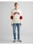 Erkek Krem Relaxed Fit Bisiklet Yaka Renk Bloklu Sweatshirt 2036040.130 3