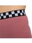 Checkerboard Leg Pembe Short Tayt 5
