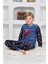 Yeni Sezon Sonbahar/kış Erkek Çocuk Skate 8 Desenli Polar Pijama Takımı 4536 2