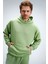 Erkek Timeless Oversize Fıstık Yeşili Hoodie Sweatshirt 1