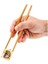 Alenked Shop Bambu Çin Yemek Çubuğu Chopstick Siyah Kılıf 24CM -10 Adet 2