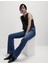 Yüksek Bel Slim Flare Jean Pantolon 1