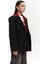 Catroux Gömlek Yaka Detaylı Siyah Blazer 3