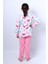 Kız Çocuk Pijama Takımı Baskılı Ribanalı C50 3