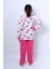 Kız Çocuk Pijama Takımı Baskılı Ribanalı C50 2