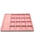 Yerli Üretim Amsterdam Model Süet Kumaş Pembe Renk 34/24 cm Çekmece Ici Takı Standı 2