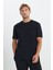 %100 Pamuk Modern Fit Normal Kesim Bisiklet Yaka Tişört 3