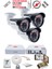 3 Kameralı Güvenlik Kamera Seti - Ekstra Uzun Mesafeli Güçlü, 5mp Sony Lens, 70M Dayanıklı Kablolama, 6 Atom Led, 1tb H.d.d 1