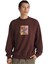 Style Guy Loose Crew Erkek Kahverengi Sweatshirt 2