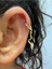 Yılan Sallantılı 1 Adet Helix Kıkırdak Lobe Uyumlu Halka Piercing Küpe 2