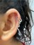 Yılan Sallantılı 1 Adet Helix Kıkırdak Lobe Uyumlu Halka Piercing Küpe 2