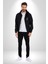Oturan Kuş Efsanesi Kadın Erkek Siyah Renk Kapüşonlu Kanguru Cepli Fermuarlı Pamuklu Oversize Dijital Baskılı Hırka Sweatshirt 4