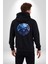 Kuru Kafa Kalkan Koruma Kadın Erkek Siyah Renk Kapüşonlu Kanguru Cepli Fermuarlı Pamuklu Oversize Dijital Baskılı Hırka Sweatshirt 2