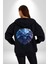Kuru Kafa Kalkan Koruma Kadın Erkek Siyah Renk Kapüşonlu Kanguru Cepli Fermuarlı Pamuklu Oversize Dijital Baskılı Hırka Sweatshirt 3