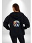 Bull Terier Köpek Gözlük Renkli Kadın Erkek Siyah Renk Kapüşonlu Kanguru Cepli Fermuarlı Pamuklu Oversize Dijital Baskılı Hırka Sweatshirt 3