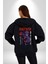 Kasuki Bakugo Anime Kadın Erkek Siyah Kapüşonlu Fermuarlı Baskılı Hırka Sweatshirt 2