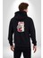 Beyaz Highland Teriyeri Kırmızı Gül Kadın Erkek Siyah Renk Kapüşonlu Kanguru Cepli Fermuarlı Pamuklu Oversize Dijital Baskılı Hırka Sweatshirt 2