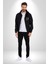 Geleçeği Seninle Planlayalım Kadın Erkek Siyah Renk Kapüşonlu Kanguru Cepli Fermuarlı Pamuklu Oversize Dijital Baskılı Hırka Sweatshirt 1
