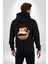 Maymun Krallığı Kadın Erkek Siyah Kapüşonlu Fermuarlı Baskılı Hırka Sweatshirt 4