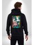 Spy x Family Anime Özel Tasarım Kadın Erkek Siyah Kapüşonlu Fermuarlı Baskılı Hırka Sweatshirt 2