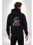 Rottweiler Koca Kafa Puppy Kadın Erkek Siyah Renk Kapüşonlu Kanguru Cepli Fermuarlı Pamuklu Oversize Dijital Baskılı Hırka Sweatshirt 2