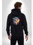 Tatil Köpek Soğuk Kokteyl Içeçek Kadın Erkek Siyah Renk Kapüşonlu Kanguru Cepli Fermuarlı Pamuklu Oversize Dijital Baskılı Hırka Sweatshirt 2
