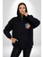 Tatil Köpek Soğuk Kokteyl Içeçek Kadın Erkek Siyah Renk Kapüşonlu Kanguru Cepli Fermuarlı Pamuklu Oversize Dijital Baskılı Hırka Sweatshirt 5