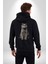 British Shorthair Kedi Kadın Erkek Siyah Kapüşonlu Fermuarlı Baskılı Hırka Sweatshirt 4